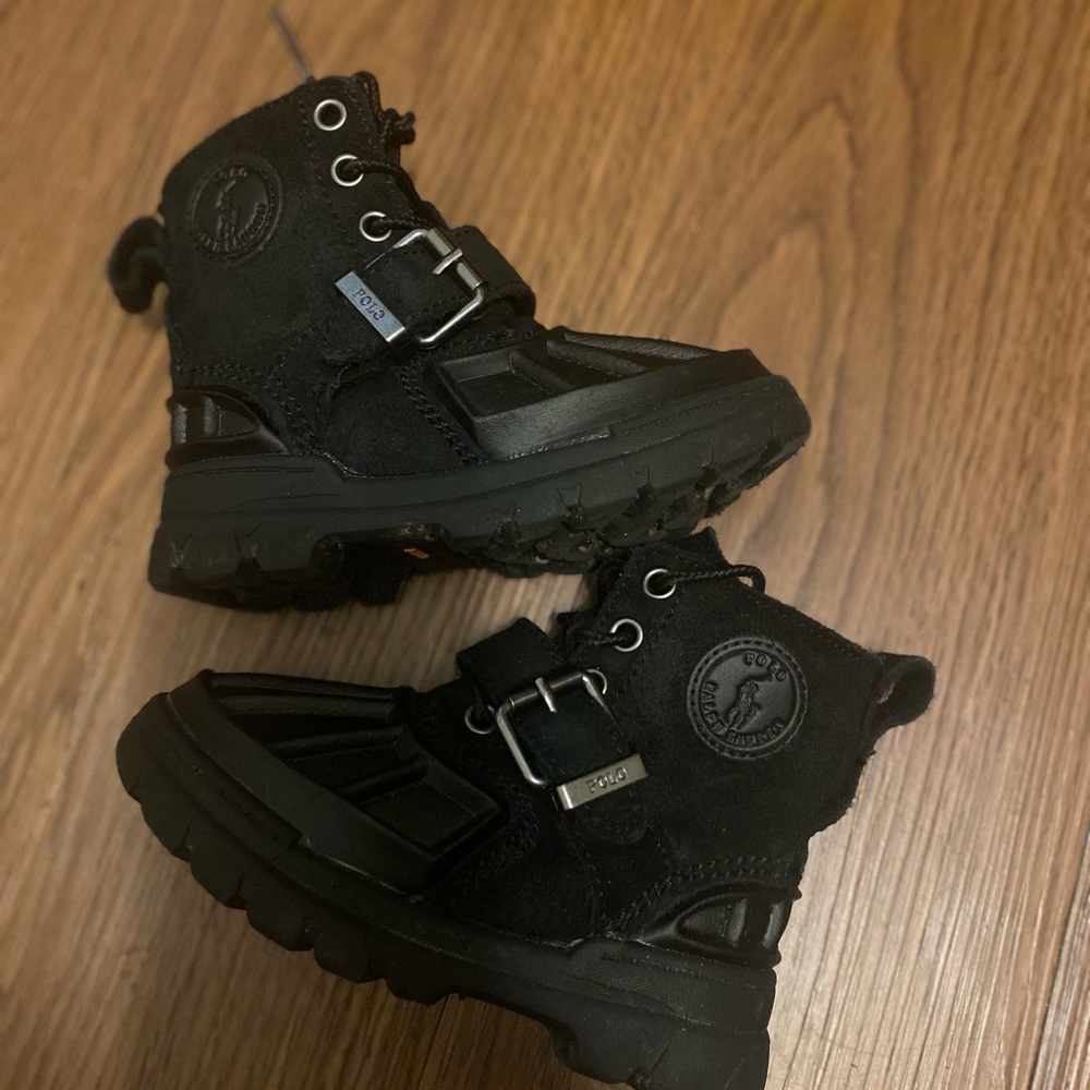 Polo Ralph Lauren black boots.